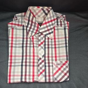 Ben Sherman Men's Multicolor Plaid Button Down Shirt